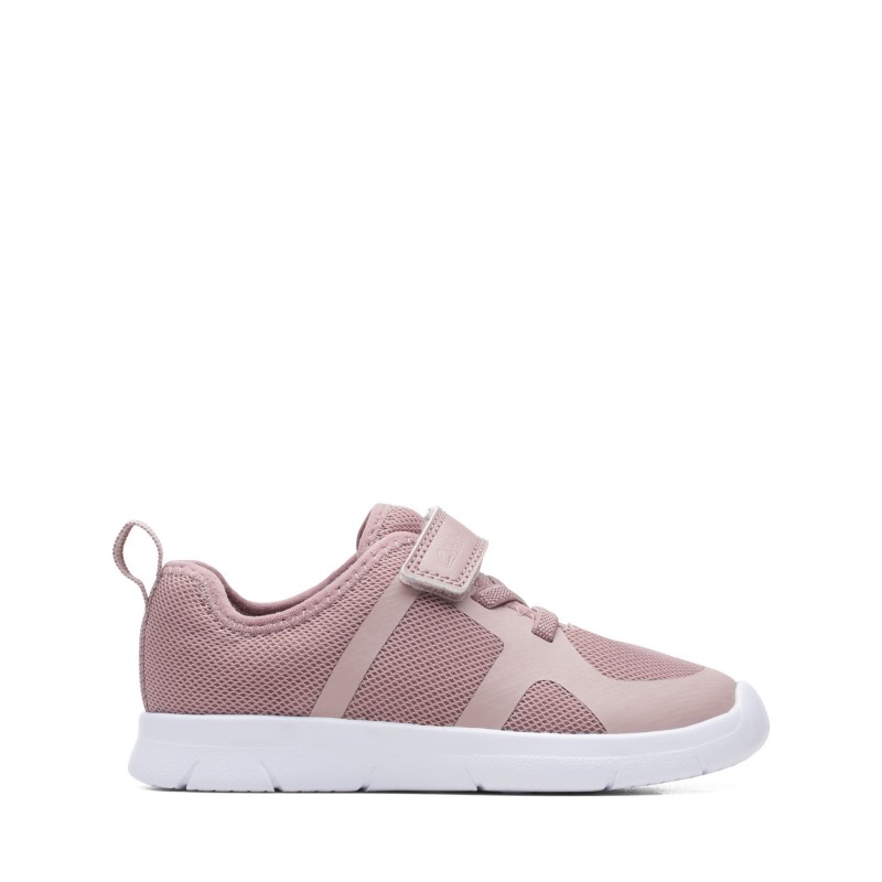 Clarks girls on sale pink trainers